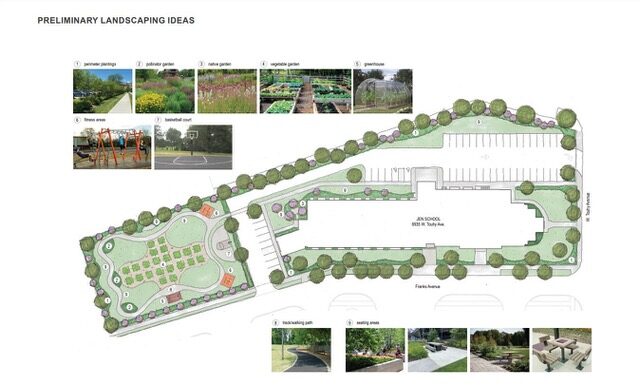 Walsh Academy Garden rendering